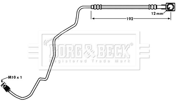 BORG & BECK Тормозной шланг BBH7936